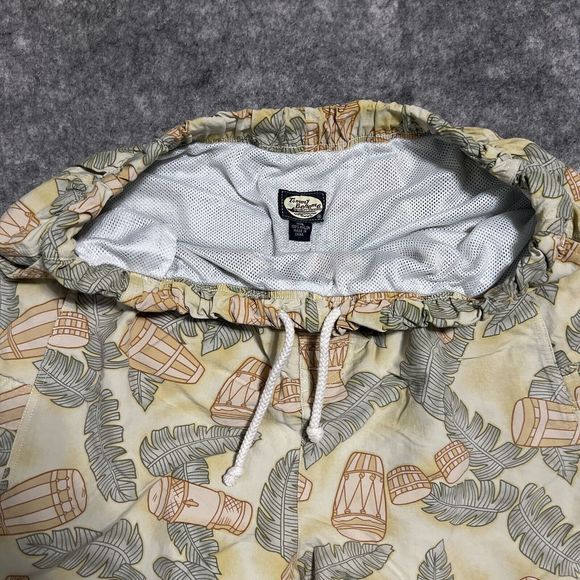 Tommy Bahama Swim Trunks Mens 2XL Yellow Board Shorts Surfing Beach Tropical XXL - Picture 13 of 17